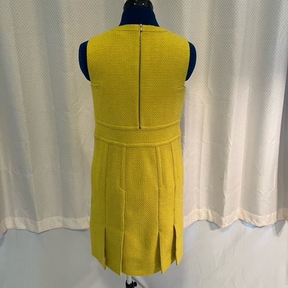Diane Von Furstenberg Jackie Boucle Dress Yellow Tweed Vintage Fall Size 2 EUC!! - Picture 5 of 16